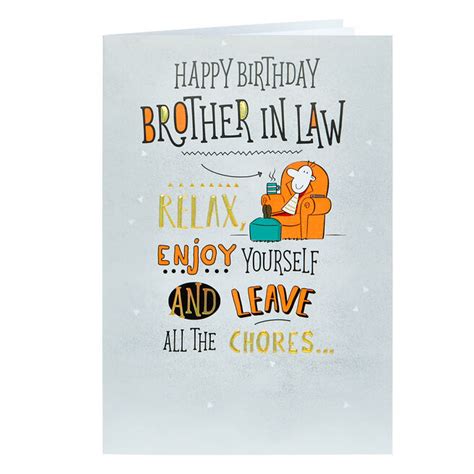 Brother In Law Birthday Cards Funny Personalised And Sentimental Cards Uk Card Factory