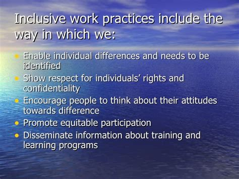 Inclusive Practices