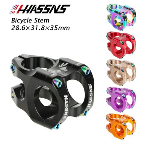 Haste De Guiador De Bicicleta HASSNS 35mm Mtb 31 8mm Haste De Liga De