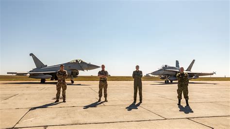 Raf Hands Over The Nato Enhanced Air Policing Mission In Romania To The