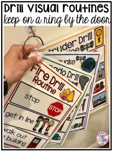 Emergency Drills Visual Routine Posters And Supports Fire Drill