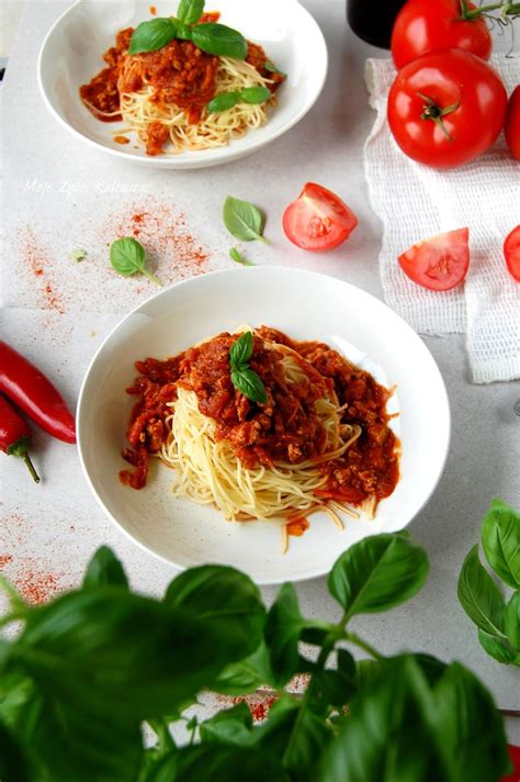 Wegańskie spaghetti bolognese