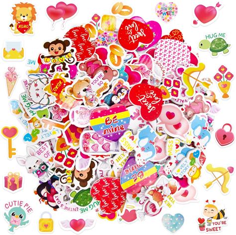 Amazon Valentine S Day Foam Stickers Heart Shaped Dessert Craft