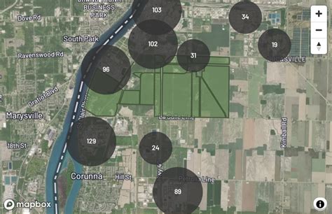 Pollution Notification map — The Land and the Refinery