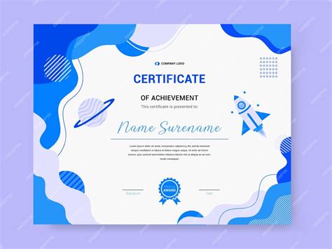 Premium Vector Modern And Simple Certificate Design Template