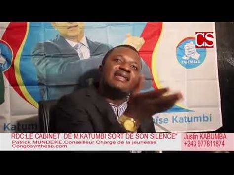 RDC LE CABINET DE MOISE KATUMBI MET EN GARDE AUGUSTIN KABUYA YouTube