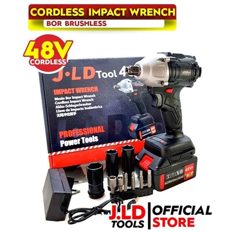 Jual Jld S Cordless Impact Wrench V Bor Buka Baut Kunci Volt