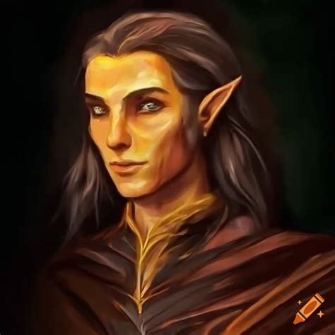 Illustration Of A Male High Sun Elf Wizard On Craiyon