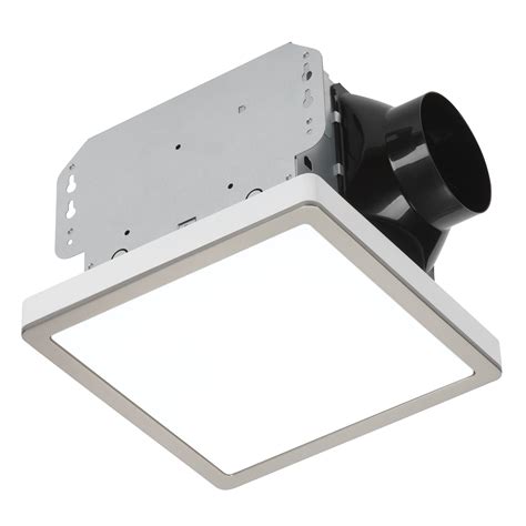 Homewerks Bathroom Fan Integrated Led Light Ceiling Mount