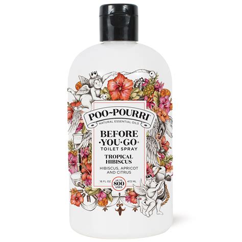 Poo Pourri Before You Go Toilet Spray Tropical Hibiscus Refill Bottle