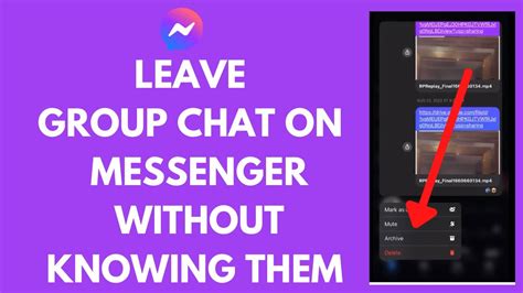 How To Leave A Group On Messenger Without Anyone Knowing Working