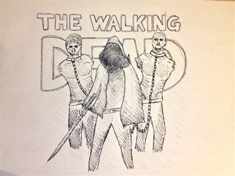 The Walking Dead Characters Michonne The Walking Dead Pen Drawing By Xdylaan Drawings