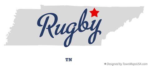 Map of Rugby, TN, Tennessee