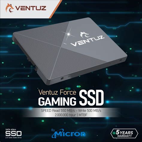 Jual Ssd Ventuz Force Metal Micron Chip Mbps Inc Sata Gb