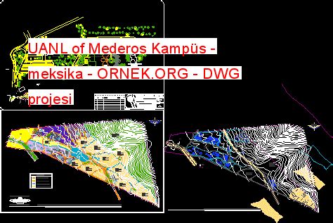 UANL of Mederos Kampüs meksika dwg projesi Autocad Projeler