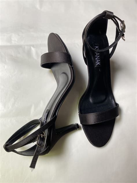 Ankle Strap Heels (Black) - The Khanak Store