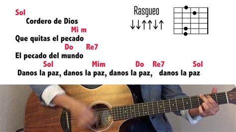 CORDERO DE DIOS LETRA Y ACORDES CANTO PARA MISA YouTube