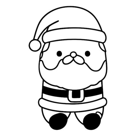 Premium Vector Cute Santa Claus Vector Illustration In A Flat Cartoon