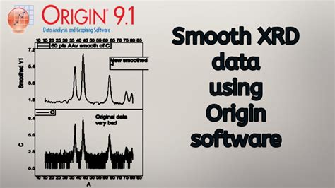 How To Smooth Data XRD Using Origin Software YouTube