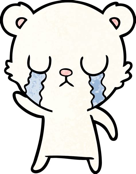 sad little polar bear cartoon 12367946 Vector Art at Vecteezy