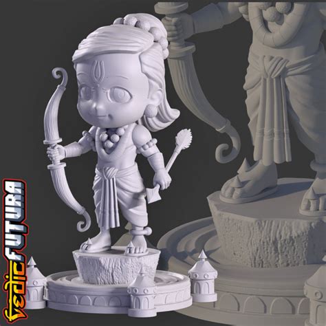 3d Printable Chibi Rama The Honourable And Righteousness Man By Vedic Futura