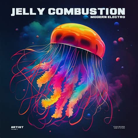 Jelly Combustion Premade Modern Electronic Album Cover Art