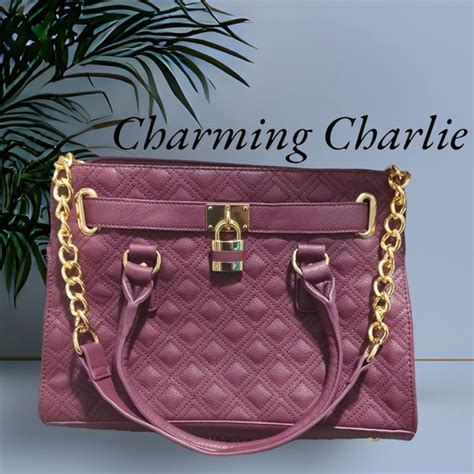 charming charlie bags charming charlie purple handbag gold chain