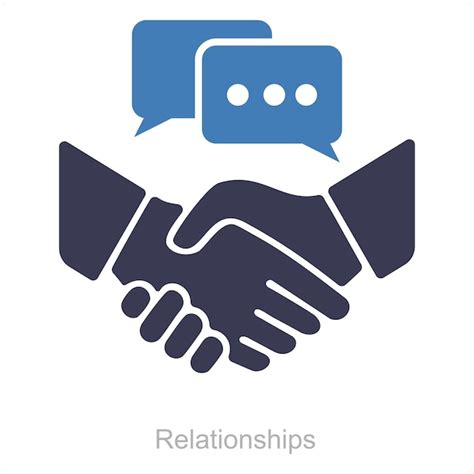 Premium Vector Relationships And Handshake Icon Concept