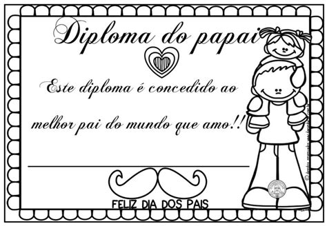 Diploma Para O Dia Dos Pais