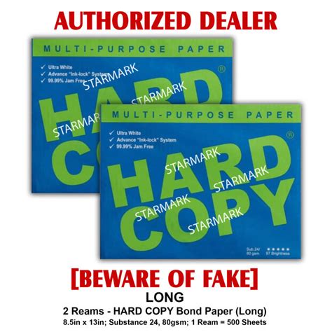 Hard Copy Bond Paper Reams Long Bond Papers X Inches Substance