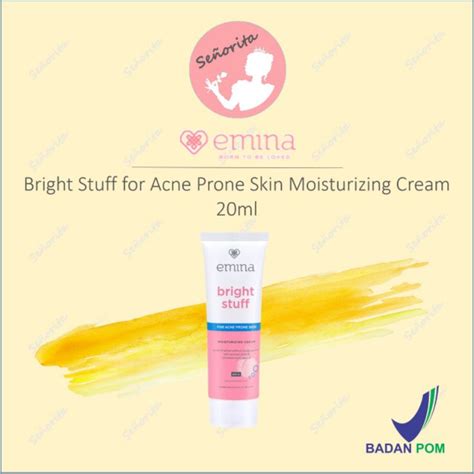 Jual EMINA Bright Stuff For Acne Prone Skin Moisturizing Cream 20 Ml