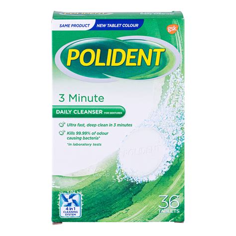 Polident Denture Cleanser Tablets 3 Minute Ntuc Fairprice