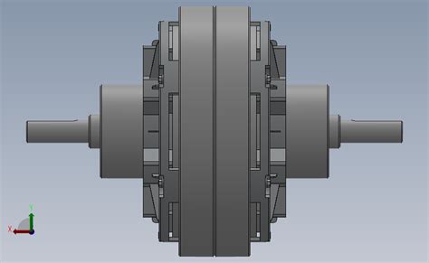 Zkb型双出轴、止口支撑、风扇冷却磁粉离合器[zkb0 6an] Solidworks 2018 模型图纸下载 懒石网