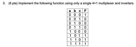 3 6 Pts Implement The Following Function Using