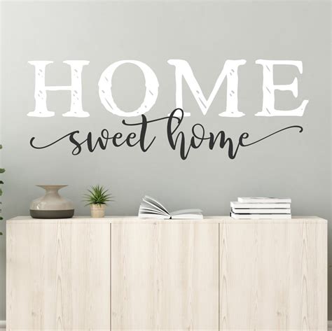 Farmhouse Home Sweet Home Wall Decal Wall Decor Home Sweet Home