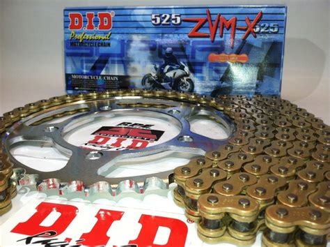 DUCATI 999 03 07 DID ZVMX Gold X Ring CHAIN AND SPROCKETS KIT Premium