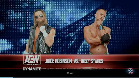 Aew Dynamite Ricky Starks Vs Juice Robinson Youtube