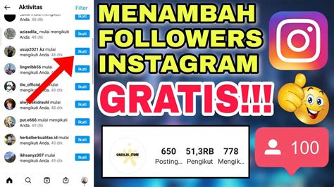 Gratis Sepuasnya Cara Menambah Followers Instagram Gratis Terbaru 2022