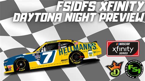 FSi DFS NASCAR DFS Picks Show Xfinity Series Wawa 250 At Daytona