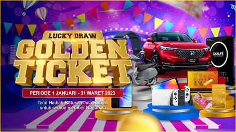 Live Undian Lucky Draw Golden Ticket Periode Januari Maret