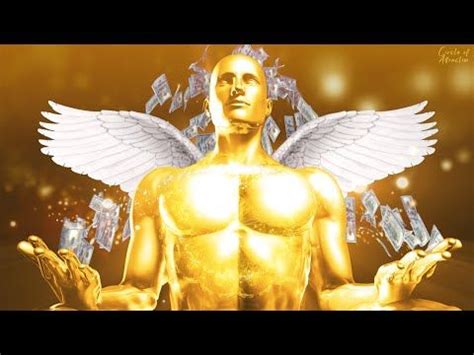 A Golden Statue With Angel Wings On It S Chest And Hands In The Air