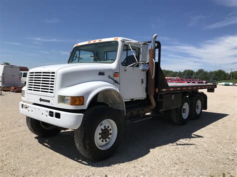 1999 International 4900 6x6 Flatbed Truck Michels Equipment Sales