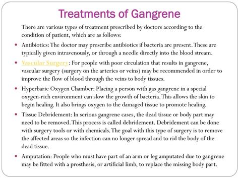 Ppt Gangrene Overview Symptoms Causes Diagnosis And Treatment