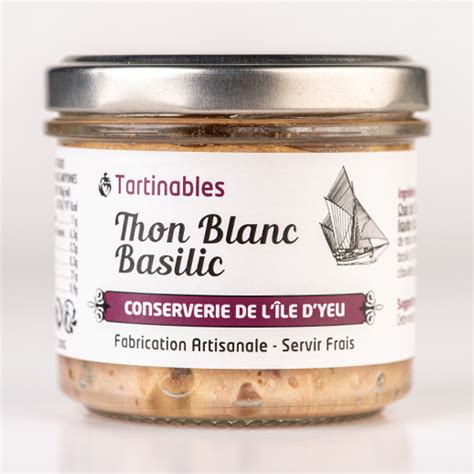 Rillettes De Thon Blanc Au Basilic Conserverie De L Ile D Yeu