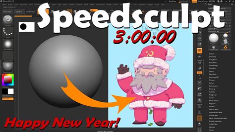 New Year S Speedsculpt Father Frost Zbrush Youtube