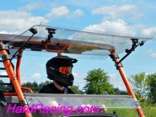 UTV Windshields - Kawasaki Mule Pro FXT Scratch Resistant Flip ...