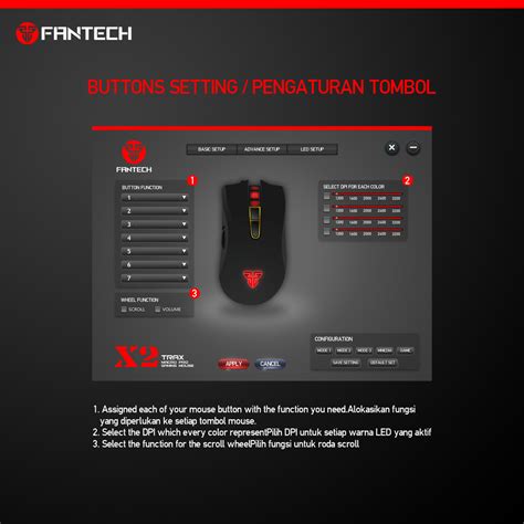 Fantech X2 Trax Macro Rgb Pro Gaming Mouse Fantech