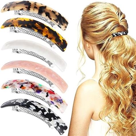 Amazon Mistofu Hair Barrettes For Women 4 13 Inch Tortoise