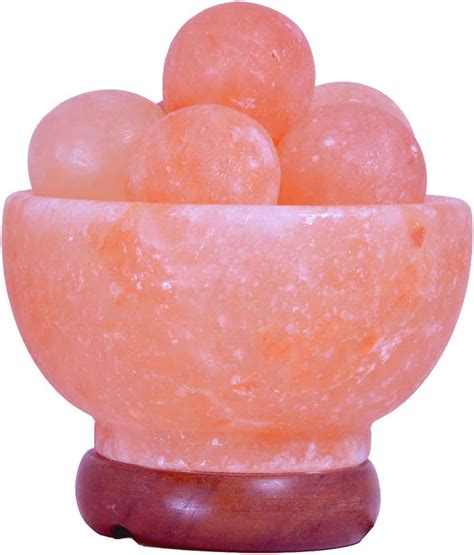 Manasil Himalayan Salt Lamp Natural Organic Massage Bowl