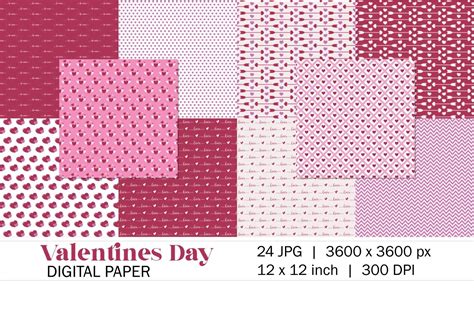 Valentine S Day Digital Paper By Newsvgart Thehungryjpeg